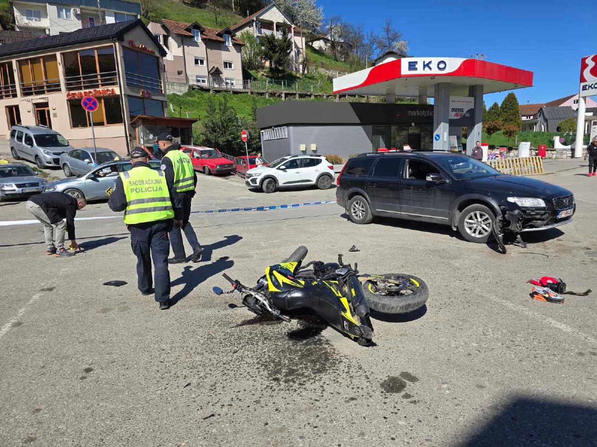 Bijelo Polje: U saobraćajnoj nezgodi teško povrijeđen moticiklista