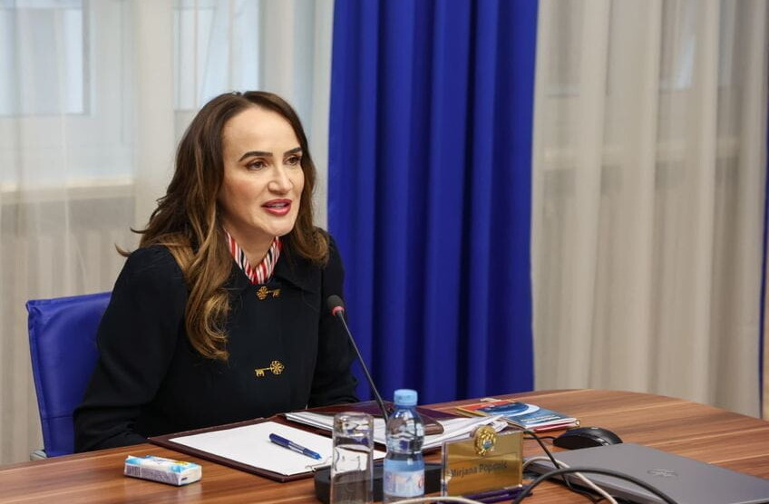 Popović podnijela ostavku na sudsku funkciju