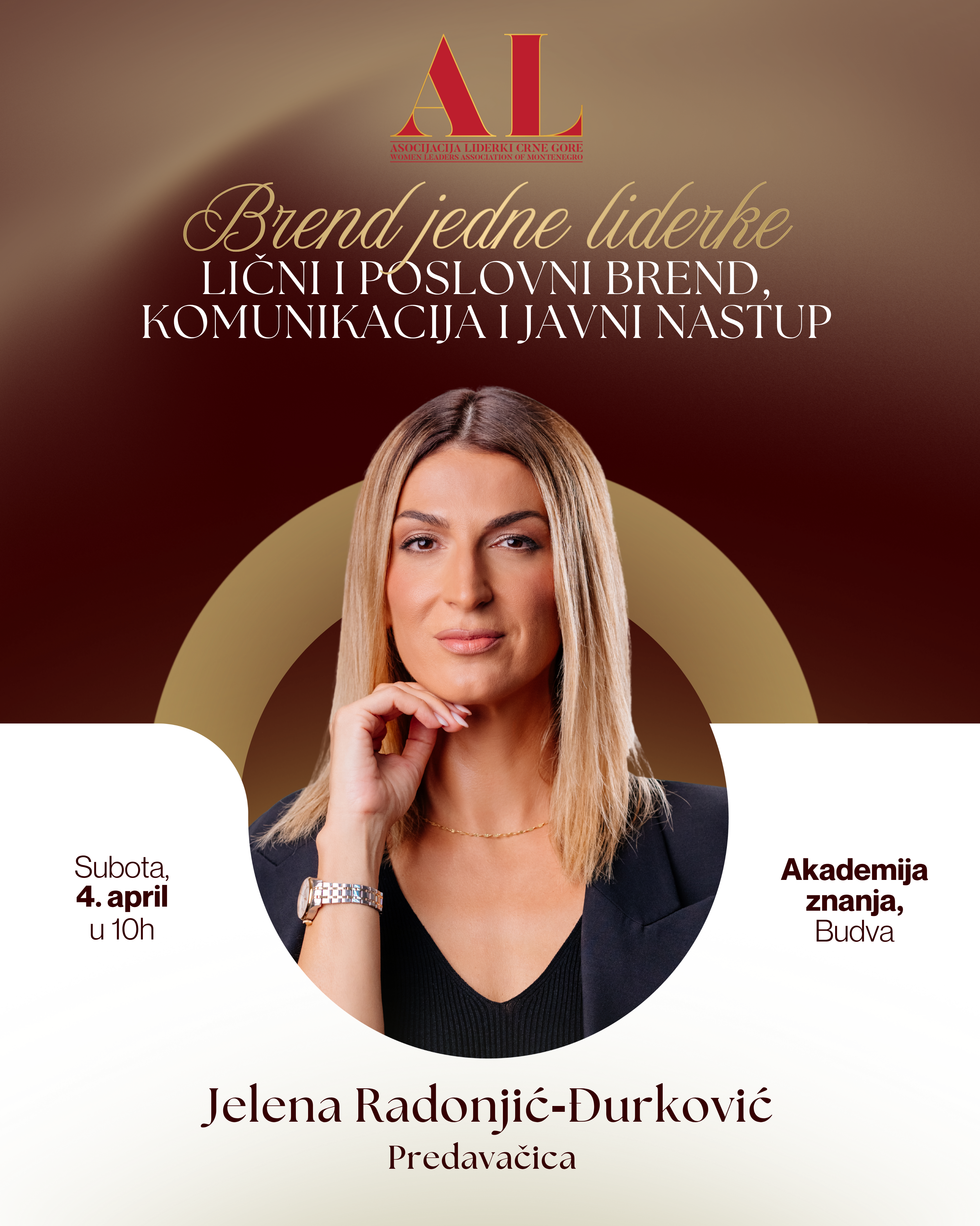 U Budvi danas radionica „Brend jedne liderke“