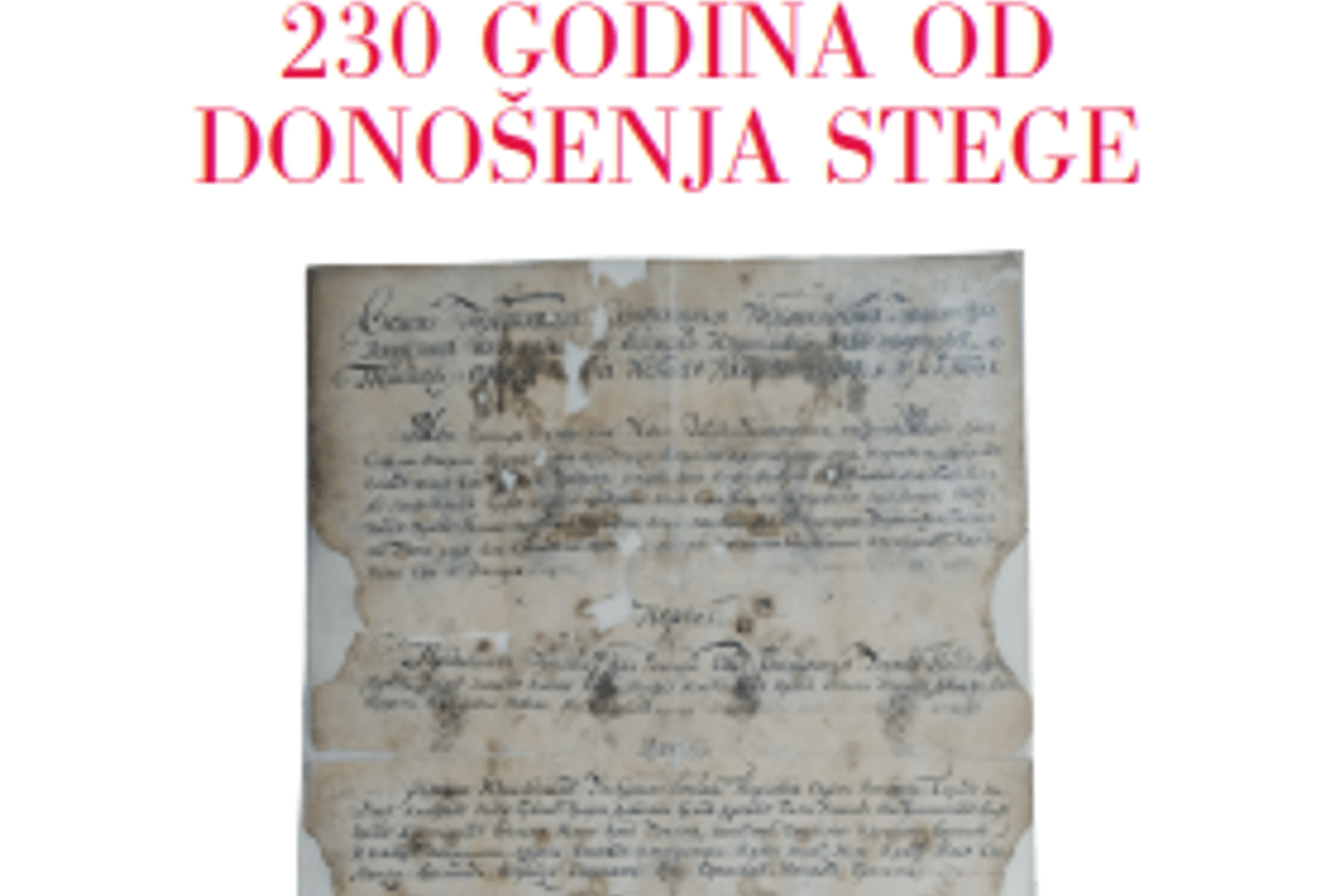 Obilježavanje 230 godina Stege: Naučni skup u CANU