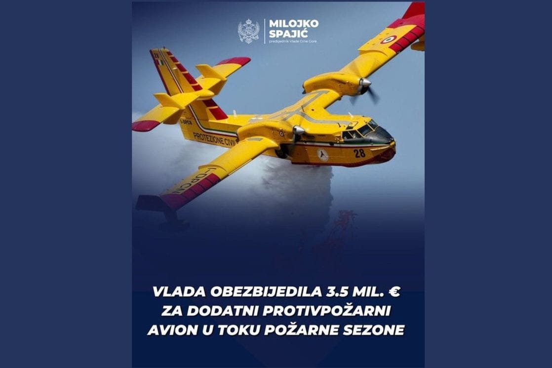 Spajić: MUP novu požarnu sezonu dočekuje sa novim protivpožarnim avionom