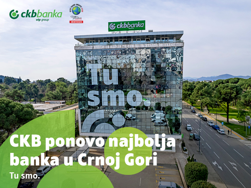Global Finance: CKB najbolja banka u Crnoj Gori