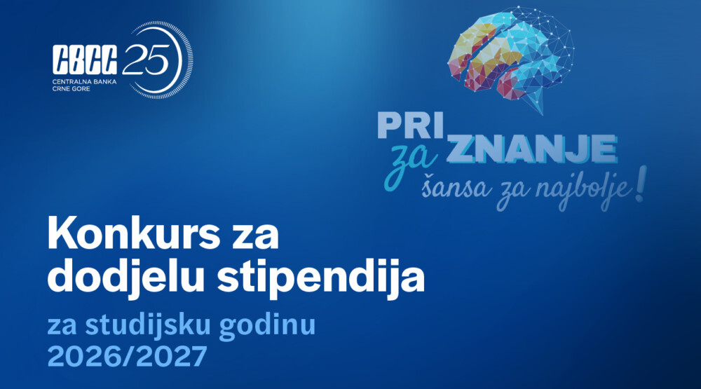 CBCG raspisala konkurs za dodjelu stipendija najboljim studentima