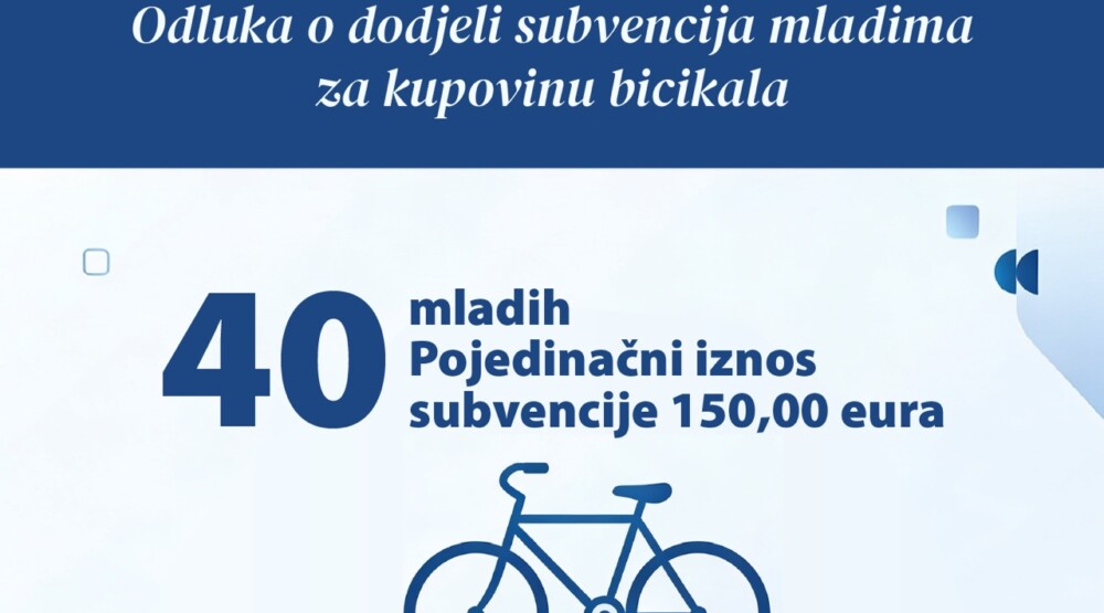 Opština Bar: Subvencije za 40 mladih za kupovinu bicikala