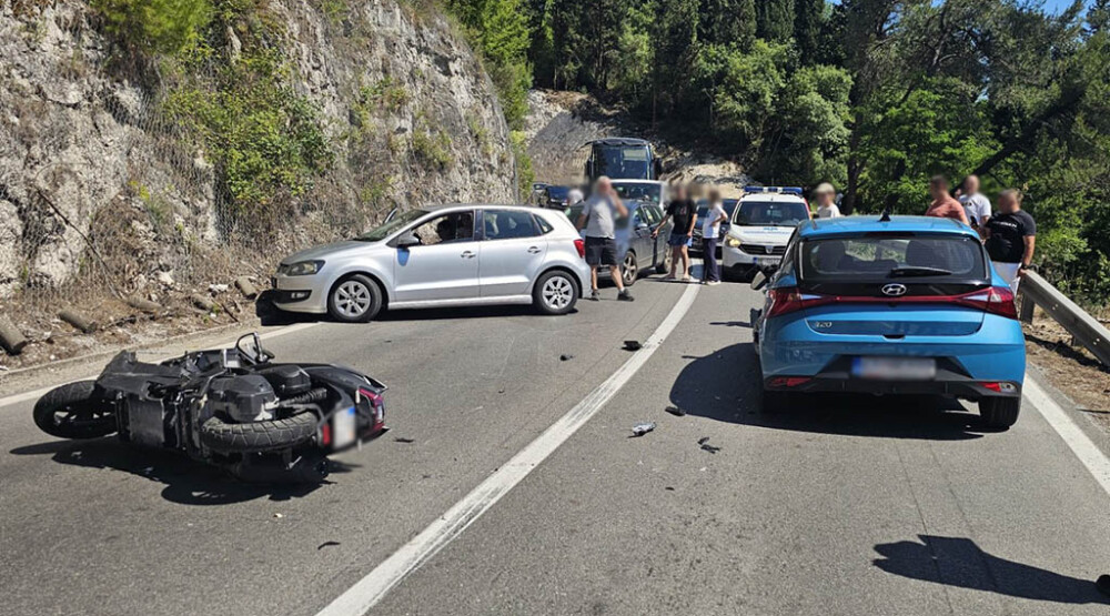 Udes u mjestu Tanki rt, povrijeđen motociklista