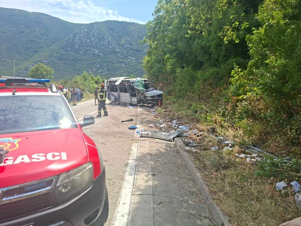 Sa mjesta udesa, FOTO: Služba zaštite Kotor
