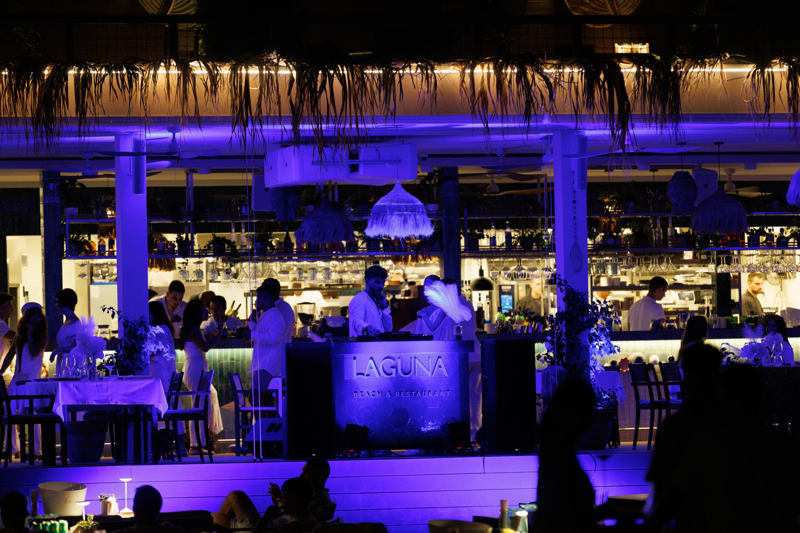 Laguna beach and restaurant