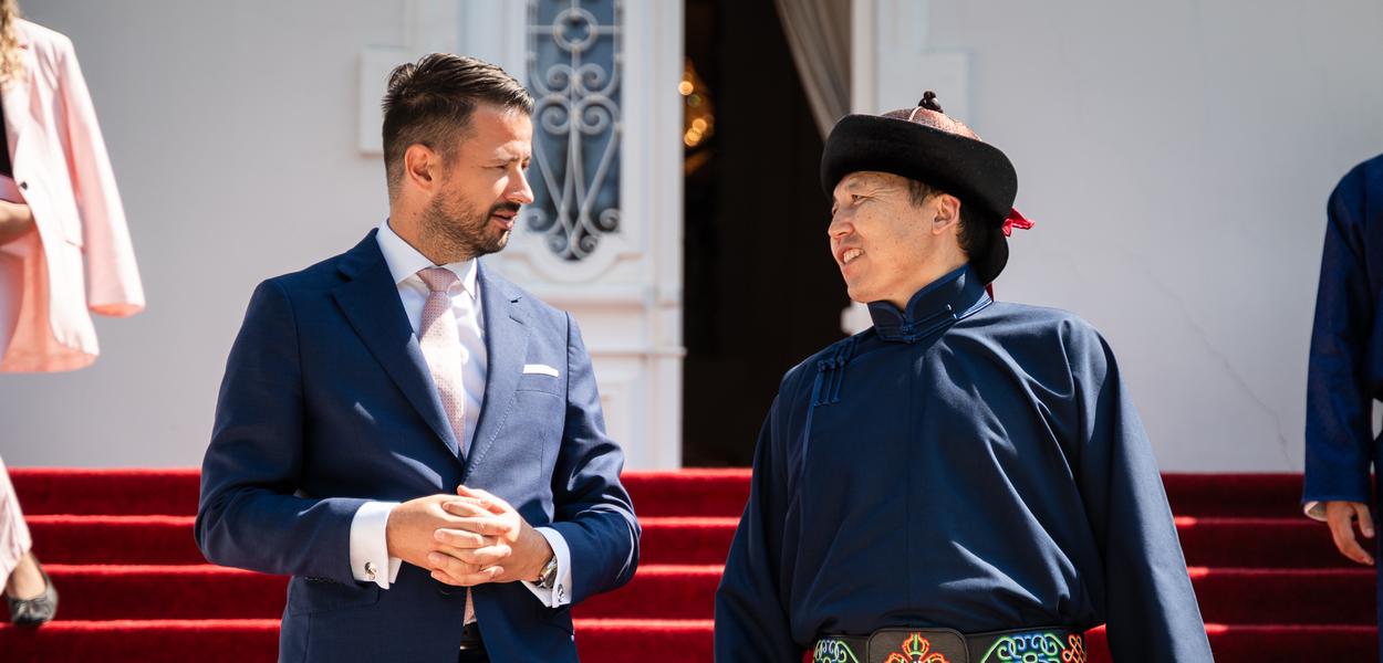 Jakov Milatović i Dorja Munkhtur (Foto: Kabinet predsjednika Crne Gore)