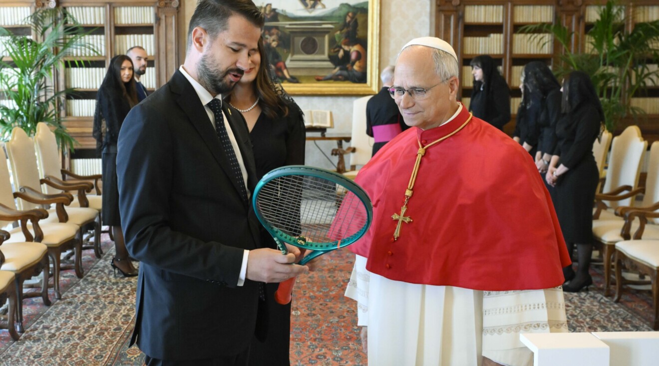 Milatović i Papa Lav XIV, Foto: Kancelarija za odnose s javnošću predsjednika